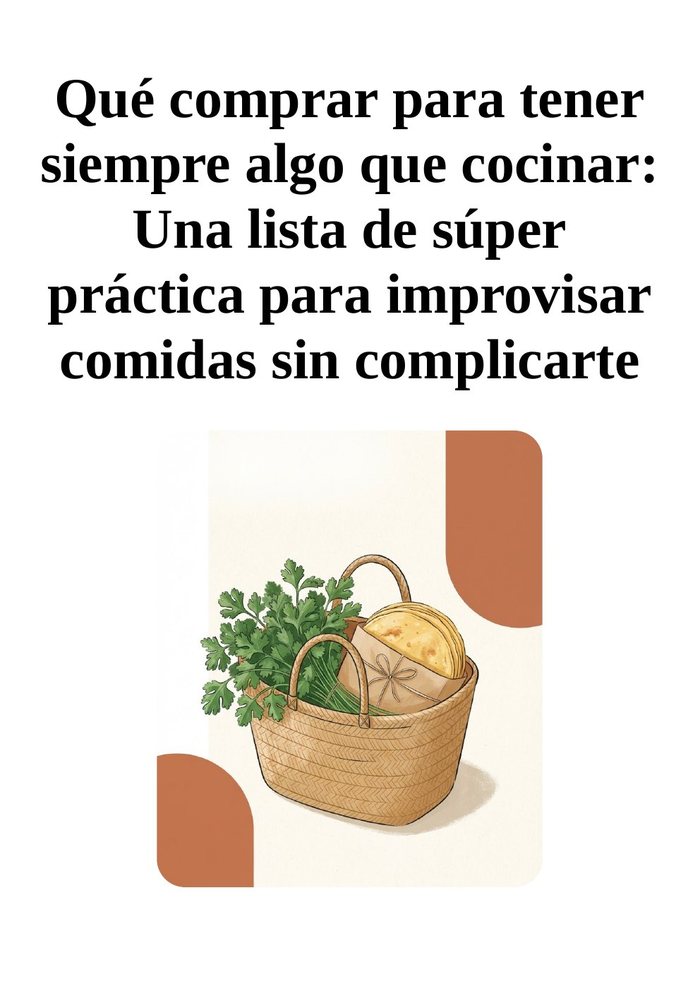 Portada de Qué comprar para tener siempre algo que cocinar